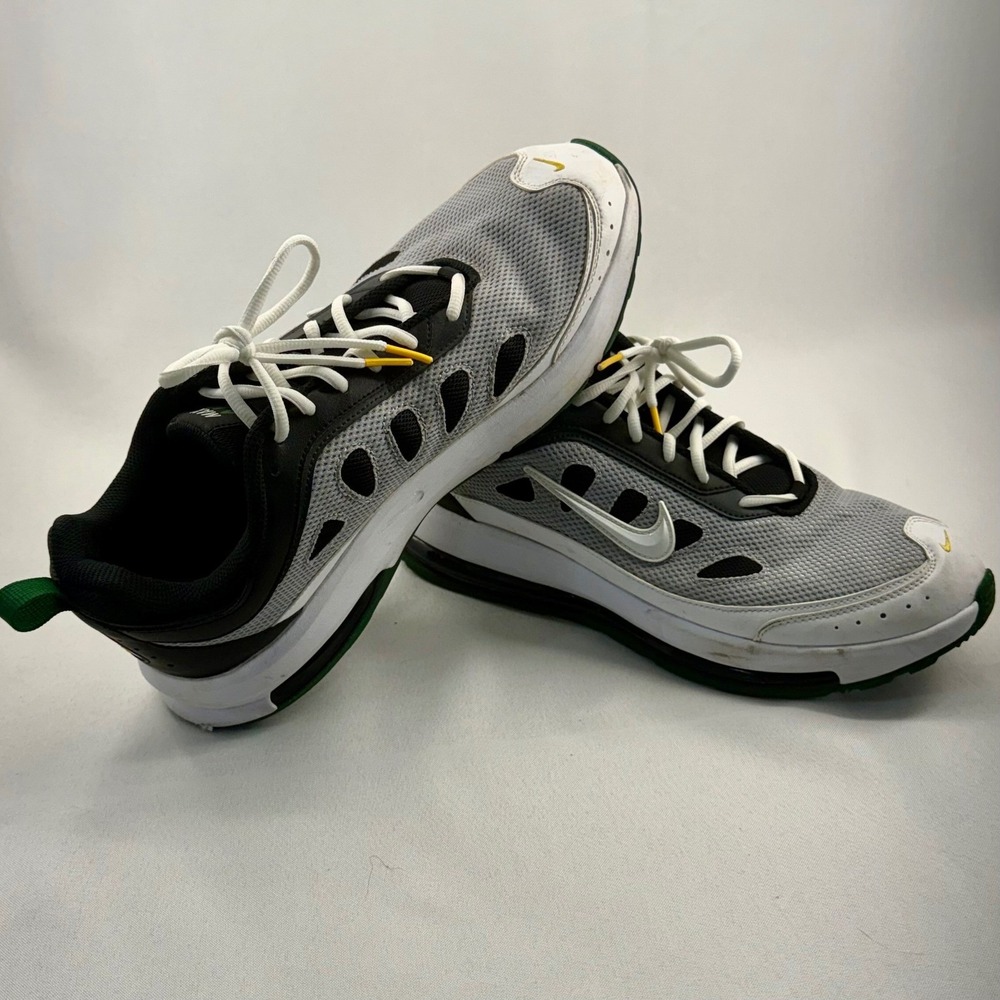 Nike Air Max Genome Men's 12 Gray‎ Black Green Running Athletic Shoes
